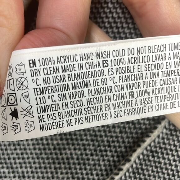 H&M Graded Poncho Sweater Shawl with Fringe size S/M - Picture 7 of 10